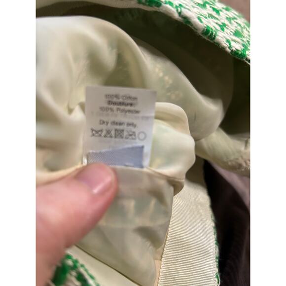 J.Crew No. 2 Pencil Skirt Size 6 Green White Tweed Career Workwear - Picture 7 of 9